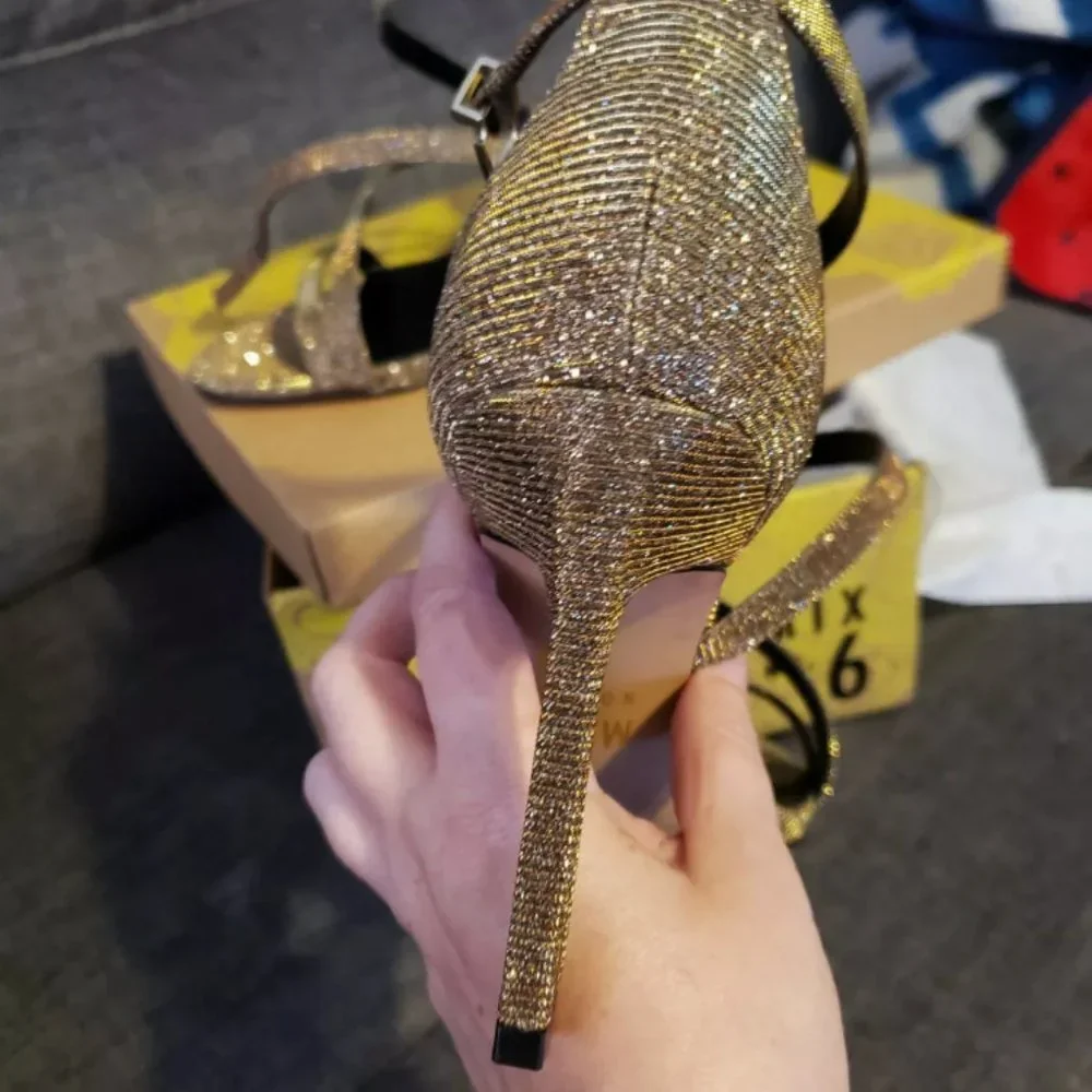 NIB Mix No. 6 Mardelle Topaze Shimmer Sandals 8M